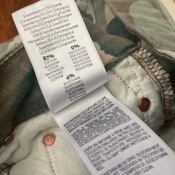 Mother High Waisted Looker Ankle Fray Camo Jeans sz27 - Picture 14 of 14